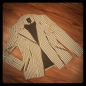 Forever 21 black and white striped Jacket
